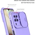 thumbnail image 6 of Phone Case for Samsung Galaxy A12/M12 with Tempered Glass Screen Protector and Slide Camera Cover Kickstand Stand Slim Protective Hard Cell Accessories A 12 5G A-12 S12 12A 4G Women Men Purple, 6 of 16