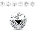 thumbnail image 1 of D Decision Making Dice Game Metal Food Selector Random Choice Tool For Group Meals Party Entertainment Activity, 1 of 2