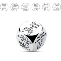 Food Dice Game Food Decision Dice for Couple Santa Swap Gift Exchange Dice Gifts for Girlfriend Boyfriend Anniversary Steel Gifts Wife Husband White Elephant Christmas Stocking Stuffer Valentine