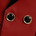 thumbnail image 5 of LIJCC Toddler Boy Formal Suit Clothes Gentleman Wedding Dress Outfit Long Sleeve Dress Shirt Jacket 5 PCS Set(Red,9-10 Years), 5 of 9