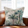 thumbnail image 2 of Summer Watercolor Throw Pillow Cover Tropical Palm Tree Illustration Linen Cotton Linen Cushion Cover Throw Pillow Case with Invisible Zipper for Couch Sofa Bed Chair Car 20x20 Inch, 2 of 14