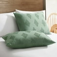 thumbnail image 6 of Nestl Boho 3 Piece Duvet Cover Set, Tufted Embroidery Double Brushed Duvet Cover with Button Closure with 2 Pillow Shams, Twin (68"x90") - Gray, 6 of 8