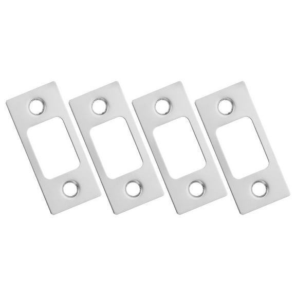 FUTUREORYY 4pcs Deadbolt Strike Plates Stainless Steel Door Lock Accessories for Home Security
