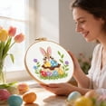 thumbnail image 2 of zhangmingg Embroidery Kit Complete DIY Craft Set with Threads Needles and for Beginners, 2 of 5