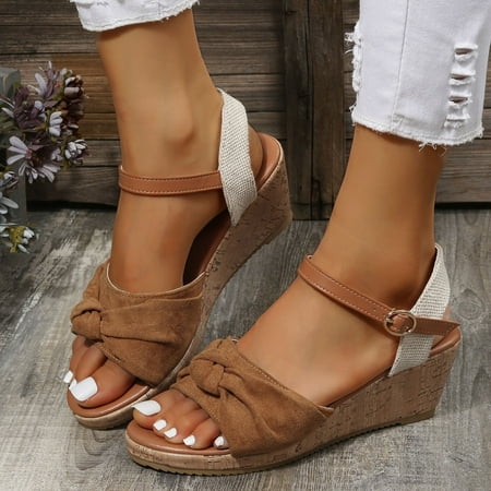 

Women s Ladies Fashion Casual Solid Open Toe Platforms Sandals Beach Shoes Black 6.15383