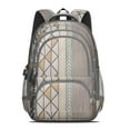 thumbnail image 2 of Boho Bohemia Geometric Line Art Backpack for School,Cute School Bag,Schoolbag with Adjustable Shoulder Straps & Padded Back,16.9 Inch, 2 of 5