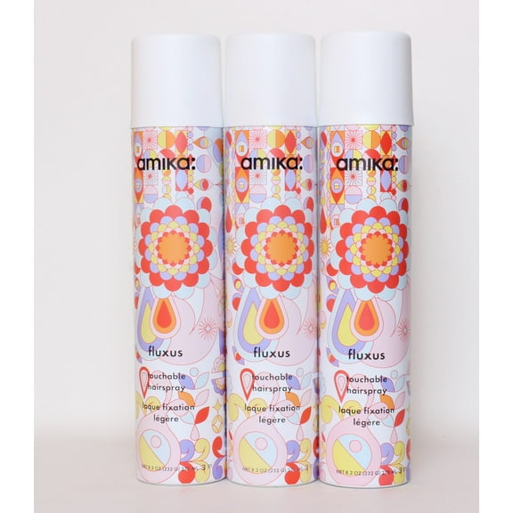 Amika Fluxus Touchable Hairspray 8.2 oz ( 3 PACK )