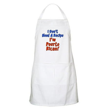 CafePress - I Don't Need A Recipe Puerto Rican Apron - Kitchen Apron with Pockets, Grilling Apron, Baking