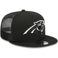 thumbnail image 3 of Men's New Era Black Carolina Panthers  Main Trucker 9FIFTY Snapback Hat, 3 of 5