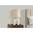 thumbnail image 7 of 25" Modern Table Lamp with Beige Linen Shade - Cream Resin Arch Base, 3-Way Switch for Bedroom, Living Room & Office, 7 of 7