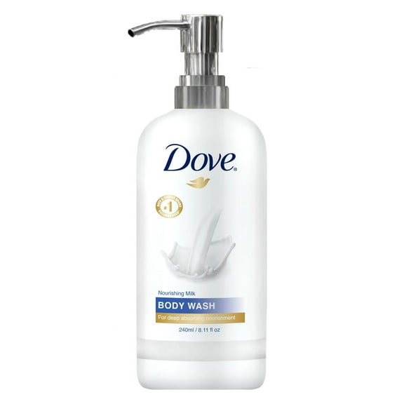 Dove Nourishing Milk Body Wash 8.11 oz/240 ml