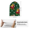 thumbnail image 2 of Yiaed Vintage Santa Skiing Green Plaid Print Winter Beanie for Men Women, Fleece Lined Beanie Soft Warm Knit Hat Ski Stocking Cuffed Ca, 2 of 6