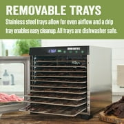 LEM Products MightyBite 10-Tray Food Dehydrator Machine for Jerky, Fruit, Veggies