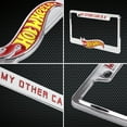 thumbnail image 2 of Pilot Automotive WL-HOT1 Silver 0.2" x 12.1" x 6.2" Hot Wheels License Plate Frame Chromed ABS Plastic, 2 of 10