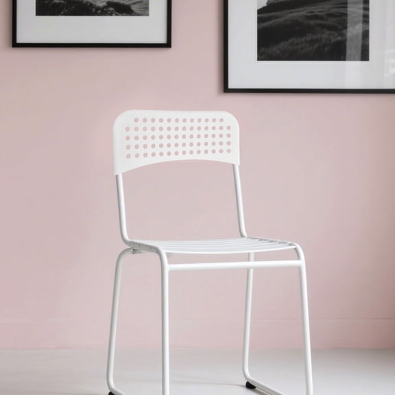 LOLIPPYY White Kitchen Chair Replacement Backrest Plastic Back Cover for Dining Room Furniture