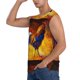 thumbnail image 3 of Balery Colorful Rooster Camisetas sin mangas para hombre, absorbe la humedad y protege contra el mal olor.-Small, 3 of 7