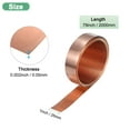 thumbnail image 3 of Rollo de lámina de cobre Uxcell, 2000 x 25 x 0.05mm/ 6.56ft x 1" x 0.002" Rollo de lámina de cobre para reparación del hogar/DIY, 3 of 7