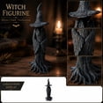 thumbnail image 4 of 12" Halloween Witch Miniature Figurines Home Decorations, Gothic Black Witch Statues Halloween Decorations, Exquisite Witch Desk Ornaments for Halloween Gifts, 4 of 6