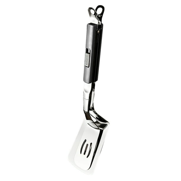 Espátula 2 en 1 304 Espátula para huevos Pinza para pan/pinza para filetes/espátula para huevos, tortitas, pescado y tortillas 1 unidad