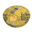 thumbnail image 1 of Balery White Wine Seamless Fundas de asiento para taburete de bar redondo de tela de terciopelo ajustables que protegen de arañazos y manchas para sillas de 14 a 17 pulgadas.-13 inch, 1 of 7