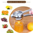 thumbnail image 3 of Citrus Squeezer Unbreakable Manual Lemon Squeezer In Stainless Steel Dishwasher Safe (stainless Steel), 3 of 3