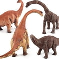thumbnail image 3 of Figura de dinosaurio, juguetes de brontosaurio y braquiosaurio, 3 of 5