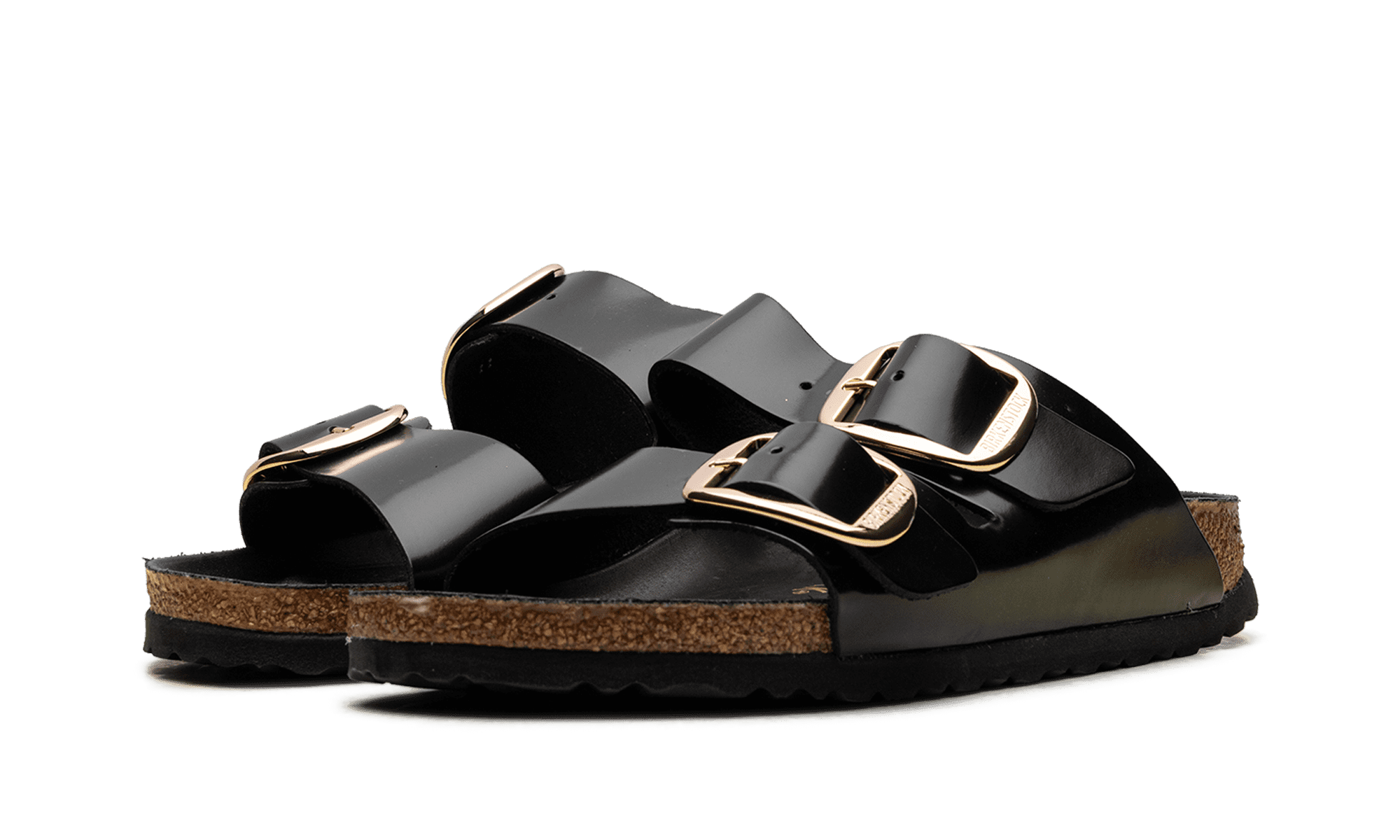 BIRKENSTOCK WOMENS Arizona Big Buckle Womens "High Shine Black" 1021476 1021476 from Stadium Goods