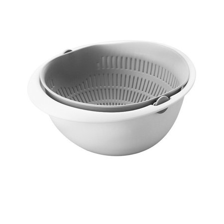 

Kitchen Accessories Double Drain Basket Bowl Fruit Vegetable Wash Colanders Kitchen Tools Spaghetti Drainer Kitchen Things