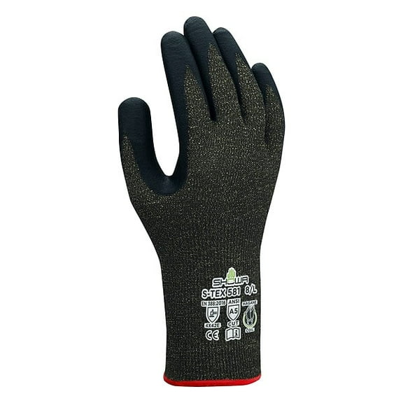 Showa Coated Gloves,Nitrile,S,PR,VF,160G05, S 1 PR S-TEX581S-06-V