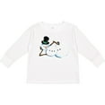 thumbnail image 3 of Inktastic Sassy Snowman in Top Hat Boys or Girls Long Sleeve Toddler T-Shirt, 3 of 5