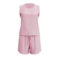 thumbnail image 6 of Bigetiay Women's Crew Neck Tank Top and Shorts Two Piece Set with Pockets, Size XXL, 6 of 7