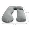 thumbnail image 4 of PharMeDoc U Shape Full Body Pillow Cover - Grey - COVER ONLY, 4 of 5