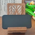 thumbnail image 2 of Retro Wooden Phone Stand Portable Removable Wood Phone Holder With Charging Hole, 2 of 8