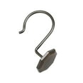 thumbnail image 4 of Utopia Alley Shower Rings, Shower Curtain Rings for Bathroom, Rustproof Zinc Shower Curtain Hooks Rings, Set of 12, Oil Rubbed Bronze, 4 of 10