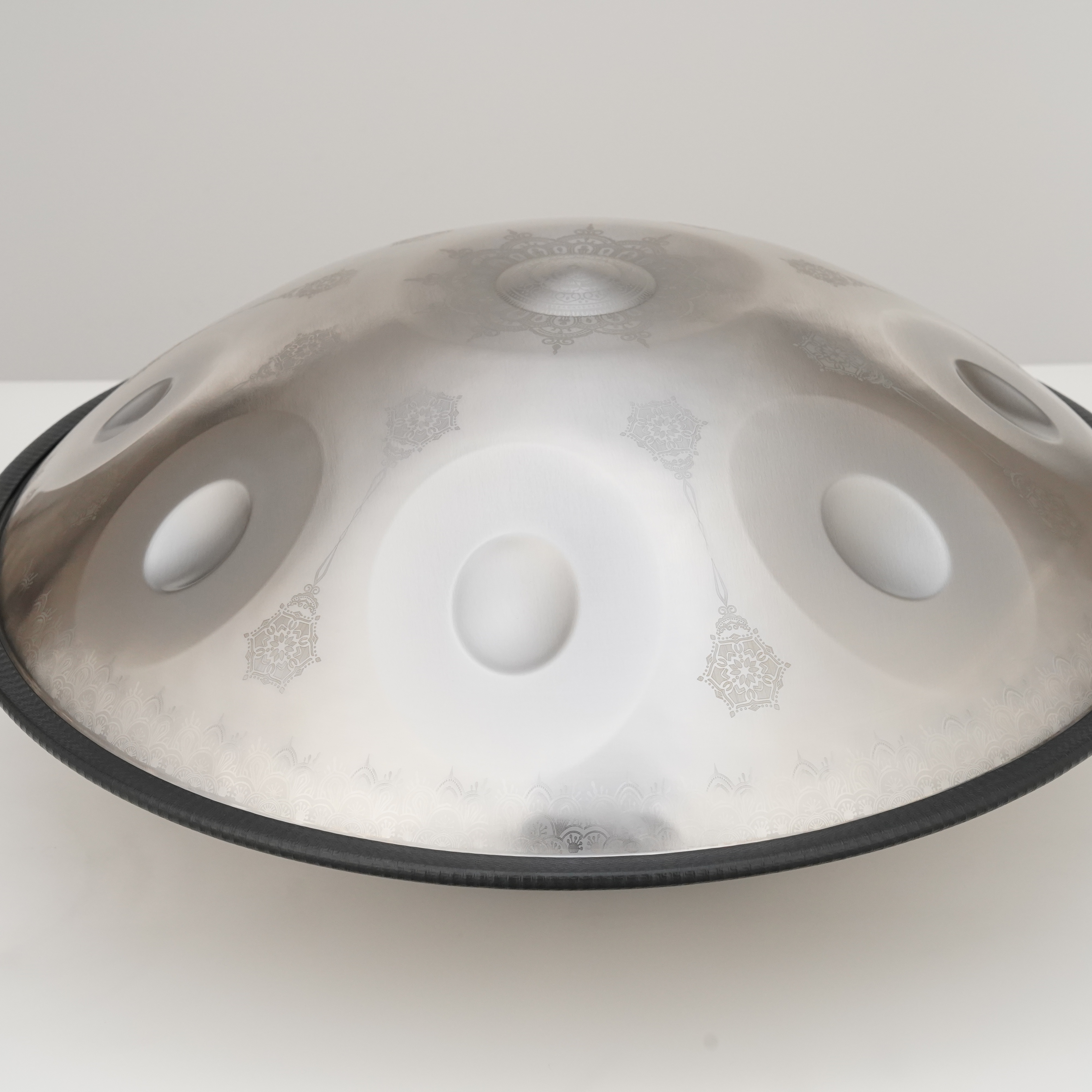 10 Notes Mandala Pattern Silver Handpan Drum Decorative Steel Percussion Instrument