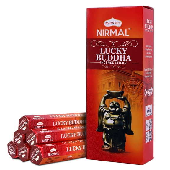 Hexa Lucky Buddha Incense Sticks - Pack of 6 (120 Sticks) by Shubhkart.