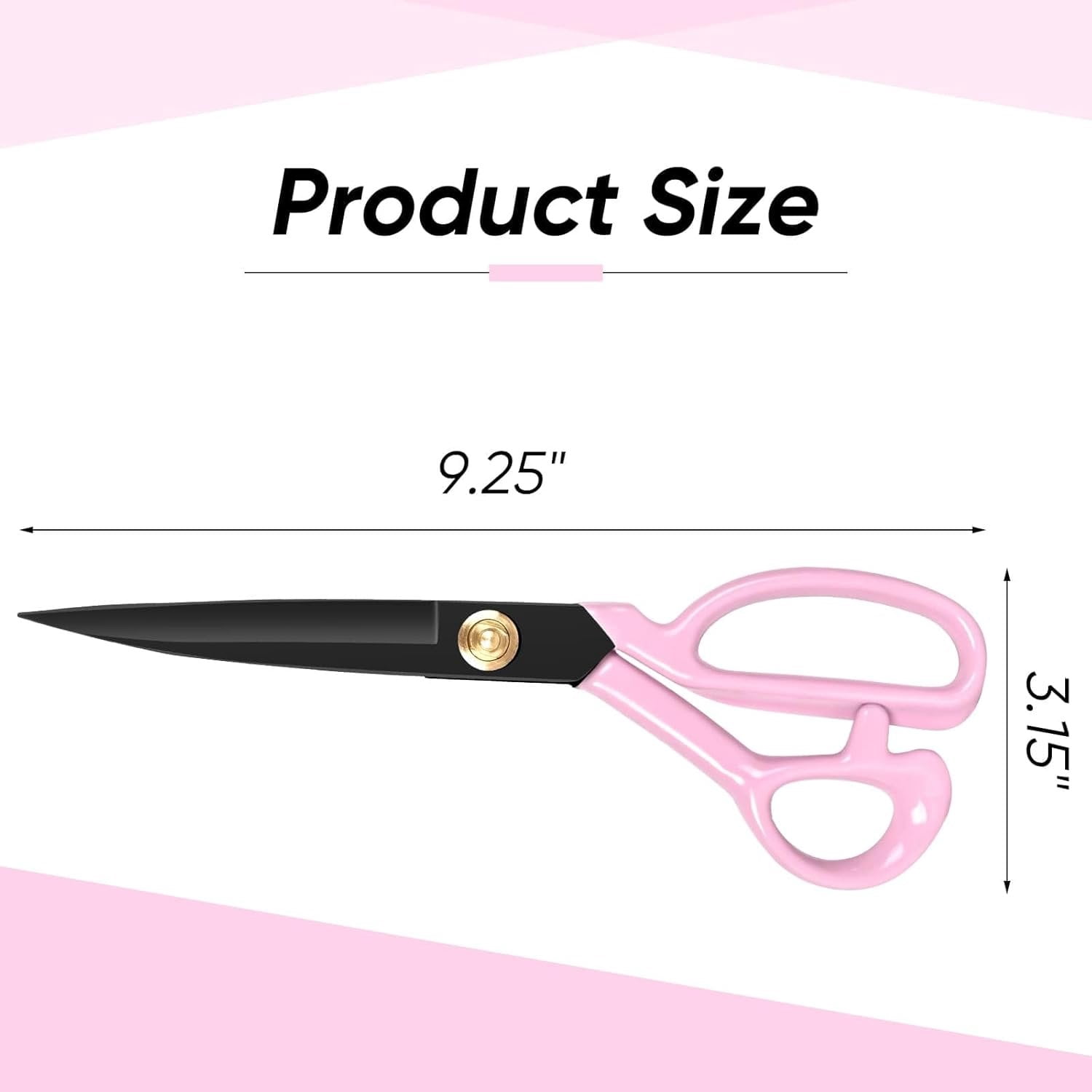 Professional Tailor  Heavy Duty - Multi-Purpose Sewing Fabric  for Leather  Industrial  Shears  Office Arts, and Crafts (9 Inch)
