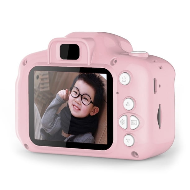 Mini Cámara Digital HD para 2 Pulgadas Bonita Cámara Vídeo Con Foto Regalo (rosa)
