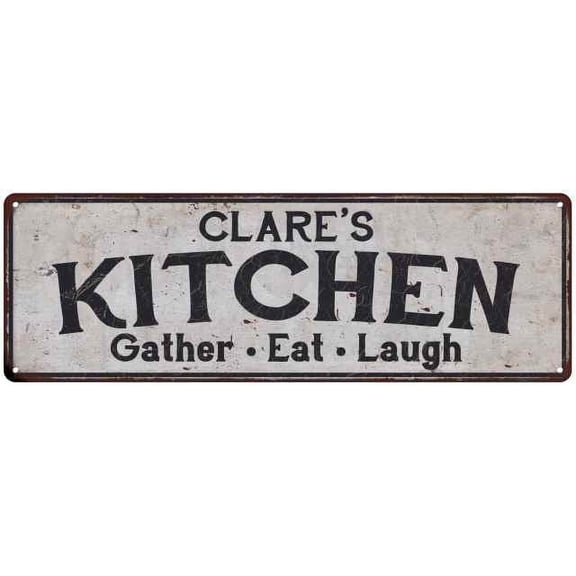 CLARE's Kitchen Gift Rustic Chic Decor Gift 6x18 Sign 206180051239