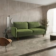 thumbnail image 6 of Enor Furniture Anacapa 70" Rounded Arm Upholstered Modern Velvet Sofa in Green, 6 of 14