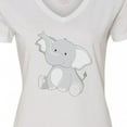 thumbnail image 4 of Inktastic Elephant Women's V-Neck T-Shirt, 4 of 5