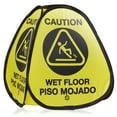 thumbnail image 4 of Dryser 3-Pack 16" Pop-up Caution Wet Floor Signs - Yellow 4-Sided English/Spanish Warnings, 4 of 8
