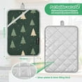 thumbnail image 6 of Yayeee Pot Holders Kitchen Heat Resistant with Pocket 7"x9.8" Cotton Oven Cooking Hot Pads, Beige Christmas Trees, 6 of 7