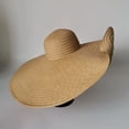 thumbnail image 3 of Visland Straw Super Wide Brim Hat Women Derby Hat Floppy Beach Sunhat for Summer, 3 of 3