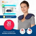 thumbnail image 6 of Sunnybay Moist Heat Therapy Microwave Heating Pad, Unscented Neck Pillow with Washable Cotton Cover, Blue, 6 of 8