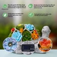 thumbnail image 2 of Solar Turtle Garden Statue with Succulent & 7 LED Lights, 4.52 Inch UV Resistant Outdoor Lawn Patio Balcony Yard Decor, Gift for Mom Grandma Women, 2 of 7