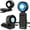 Black, variant on kojbhygd Handheld Portable Turbo Fan with Ice Cooling,5 Speed Rechargeable LED Display Foldable Held Personal Clip/Neck/Waist Fan,180°& 360° ,Pocket Outdoor/Home/Office