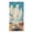 Route, variant on 74x37 Inches Beach Towel - Oversized Polyester-cotton Camping Towels for Men/Women, Vintage Dinosaur Collage