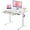 White, variant on CHITOOMA Electric Standing Desk with Built-in Drawer, 48" x 24" Adjustable Height Computer Desk, 4 Memory Presets for Home Office, White