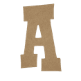 thumbnail image 1 of Wooden Letter Unfinished, Rustler Font, Craft Cutout, 1 of 2